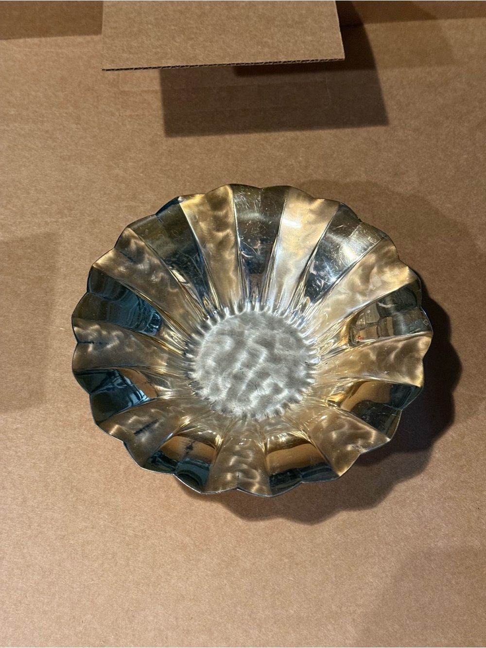 Vintage Brass Decorative Bowl